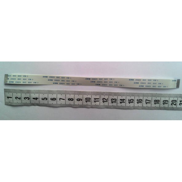 10 Pin Flex Kablo Awm 20624 80C 60V Vw1 20 Cm 10-1-20A - Resim 2