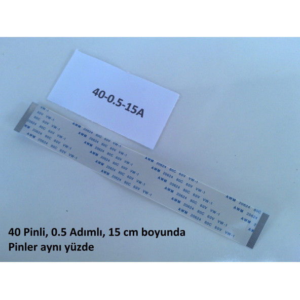 For-X  Avgo S2100 Ekran Filmi Flex Kablosu 40Pin 15Cm. 40-0.5-15A