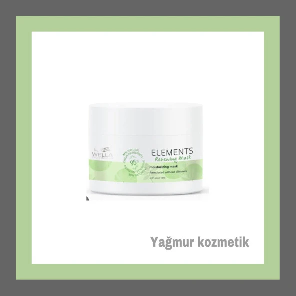 Wella Elements Renewing Parabensiz Yenileyici Maske 150ml.