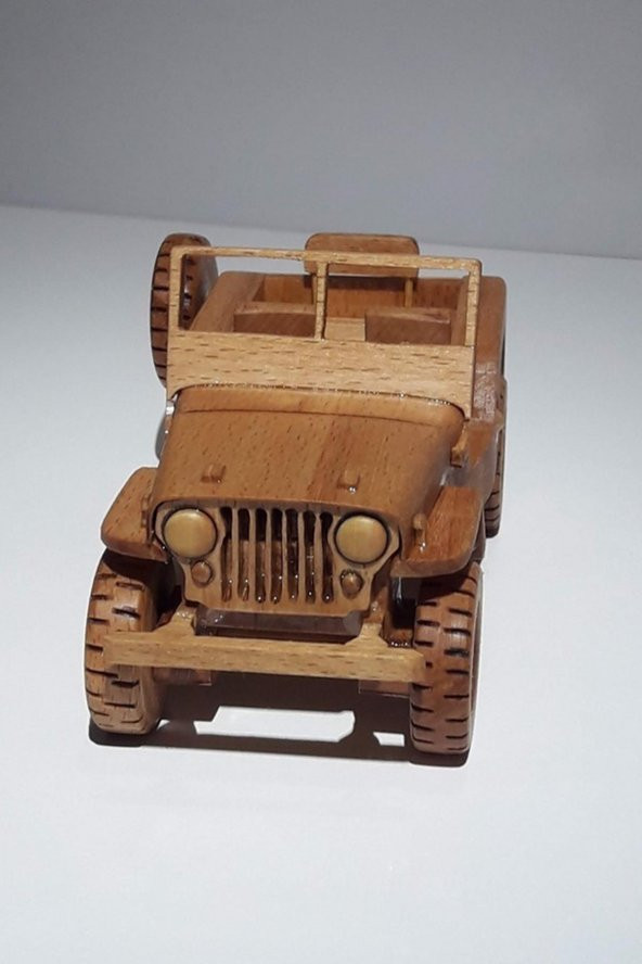 Taygoo Ahşap Oyuncak Model Araba Serisi Jeep CJ-2A Willys AO04