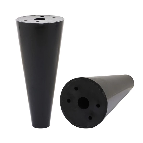 Mobilya Baza Koltuk Yükseltici Orta Konik Kanepe Destek Ayağı Ayakları Siyah 15 Cm 4 Adet - Resim 5