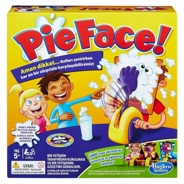 Hasbro Pie Face Pasta Surat Oyunu 5 Yaş ve Üzeri Eğlenceli Kutu Oyunu