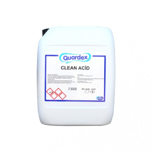 Quardex Havuz Kimyasalı Clean Acid 25 KG