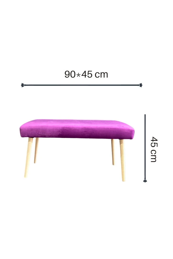 DTM HOME Fuşya Bench Puf - 4