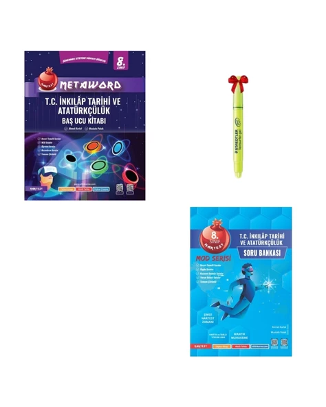 LGS 8.Sınıf Metaword ve MOD Serisi İnkılap Soru Bankası