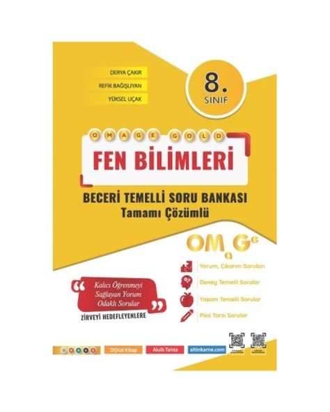 8. Sınıf Omage Gold Fen Bilimleri Soru Bankası