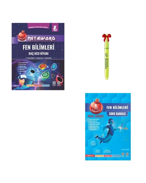 LGS 8.Sınıf Metaword ve MOD Serisi Fen Bilimleri Soru Bankası