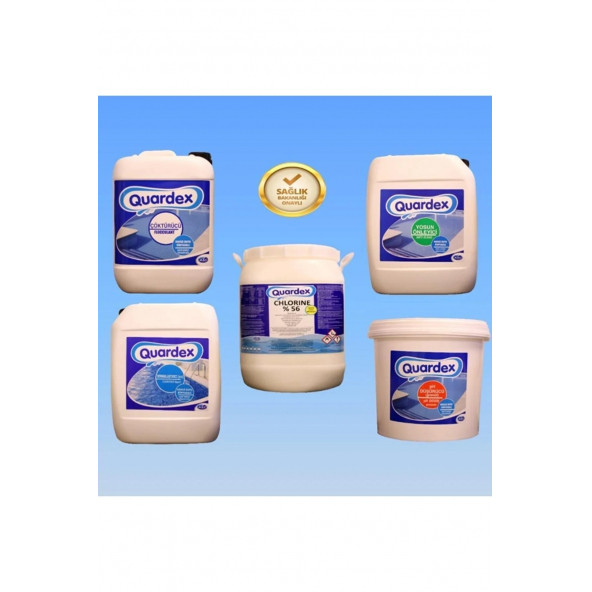 QUARDEX Havuz Kimyasalı Fırsat Paketi - 25 Kg Set