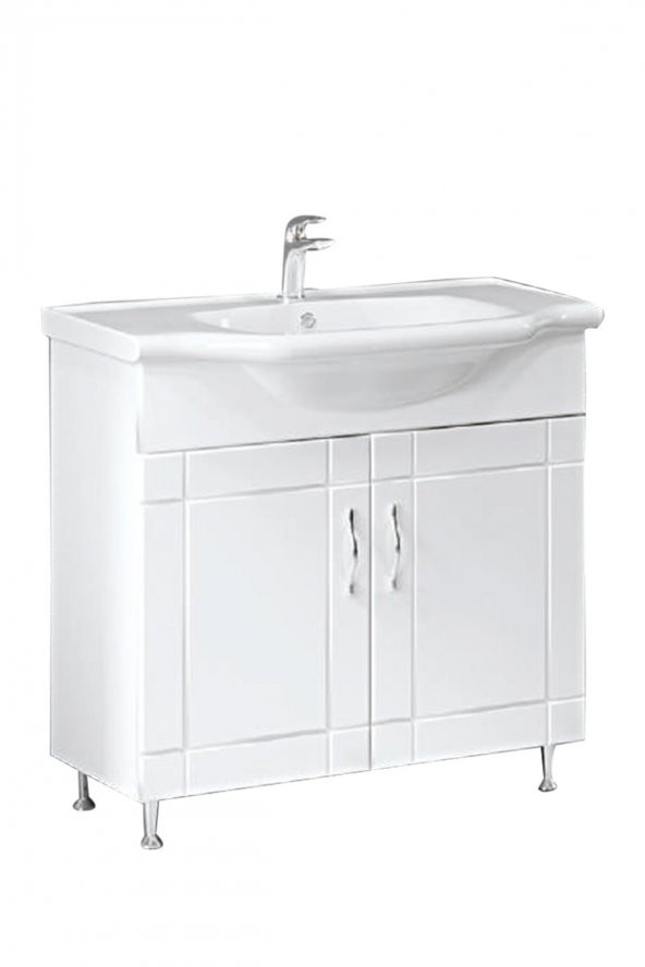 Turkuaz Yeni Klasik Etajerli Lavabo 80-48cm - Deniz 80 Alt Modül - 1
