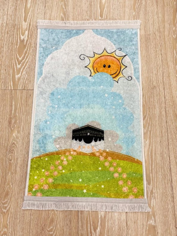 Çocuk Seccadesi (50x80 Ebat)  Mavi 50 x 80