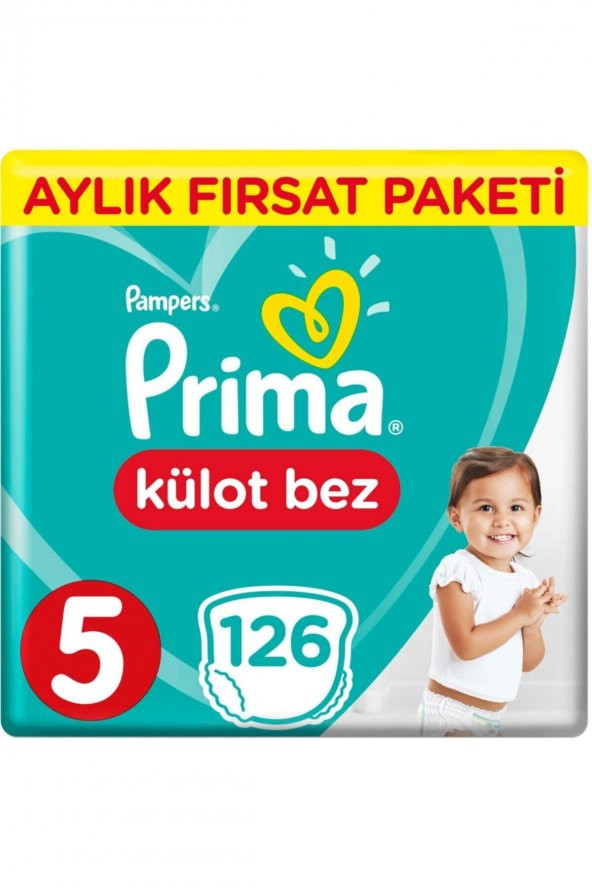 Prima Külot Bebek Bezi 5 Beden 126 Adet Aylık Fırsat Paketi - 1