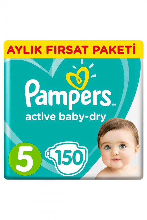 Prima Bebek Bezi Aktif Bebek 5 Beden Aylık Paket 150 Adet - 1