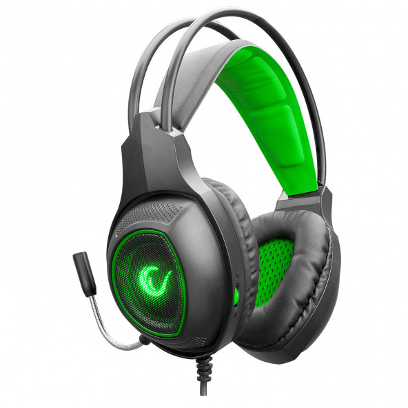 Rampage RM-K23 MISSION YEŞİL Gaming Oyuncu Mikrofonlu Kulaklık 3,5 JACKLI - 2