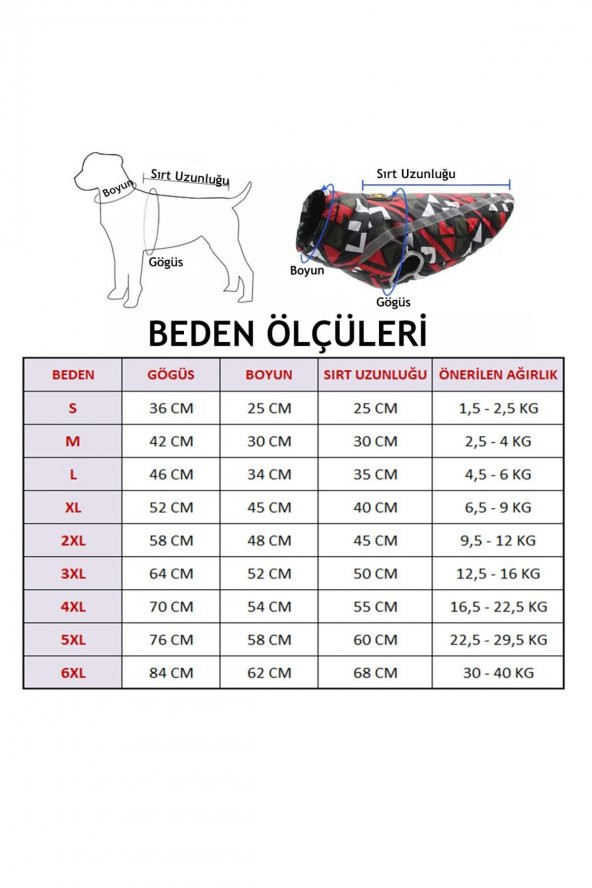 Pasorax - Üstten Fermuarlı Köpek Ceketi - Kırmızı - 5