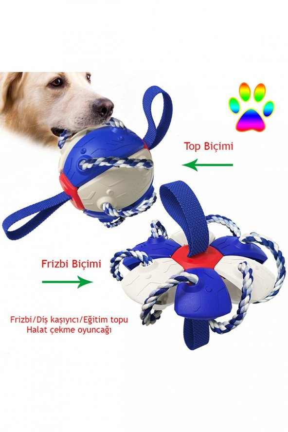 Dogger - Frizbi Top Interaktif Köpek Oyuncağı - Beyaz - 4