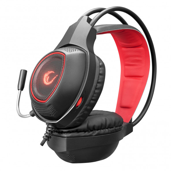 Rampage RM-K23 MISSION Kırmızı Gaming Oyuncu Mikrofonlu Kulaklık Gaming Kulaklık - 5