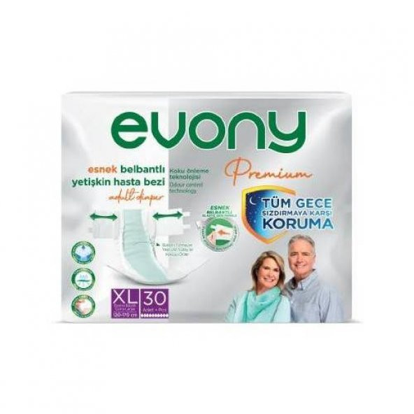 Evony  Premium Hasta Bezi Belbantlı XL 30 lu