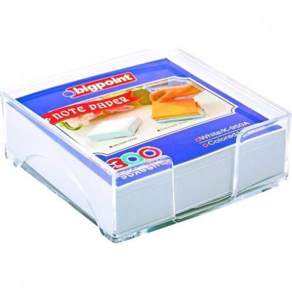 BP AKRILIK KUP NOTLUK DOLU BEYAZ 95x95mm(129-50) ürün görseli