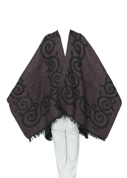 Bordo Renk Sarmaşık Model Panço - 11