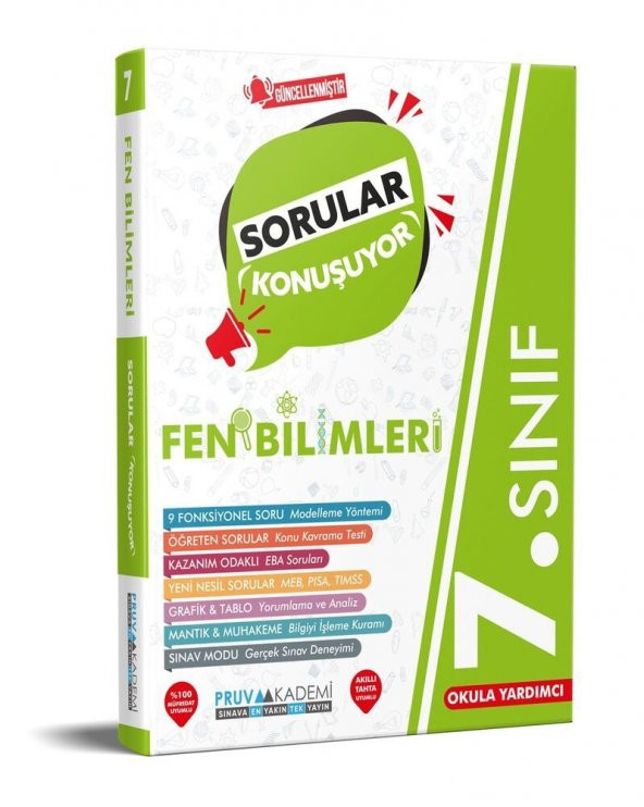 7. Sınıf Fen Bilimleri Sorular Konuşuyor Soru Bankası  Pruva Akademi