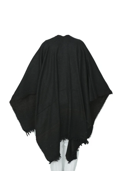 Kahve Renk Balık Sırtı Model Panço - 10