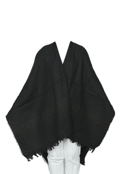 Kahve Renk Balık Sırtı Model Panço - 9