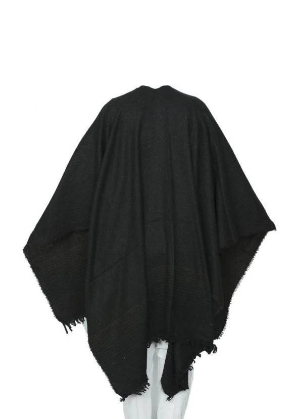 Kahve Renk Balık Sırtı Model Panço - 8