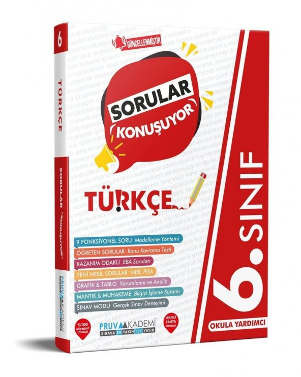 6. Sınıf Türkçe Sorular Konuşuyor Soru Bankası Pruva Akademi