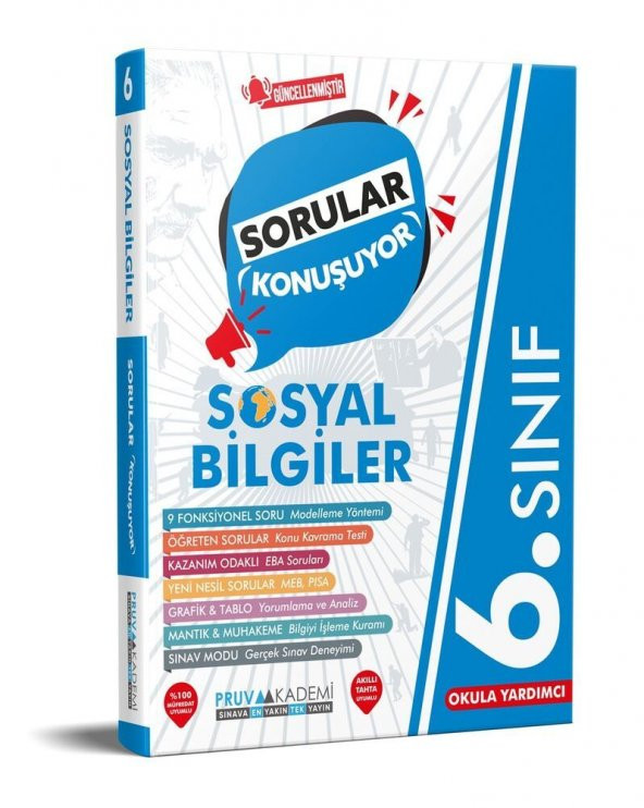 6. Sınıf Sosyal Bilgiler Sorular Konuşuyor Soru Bankası Pruva Akademi