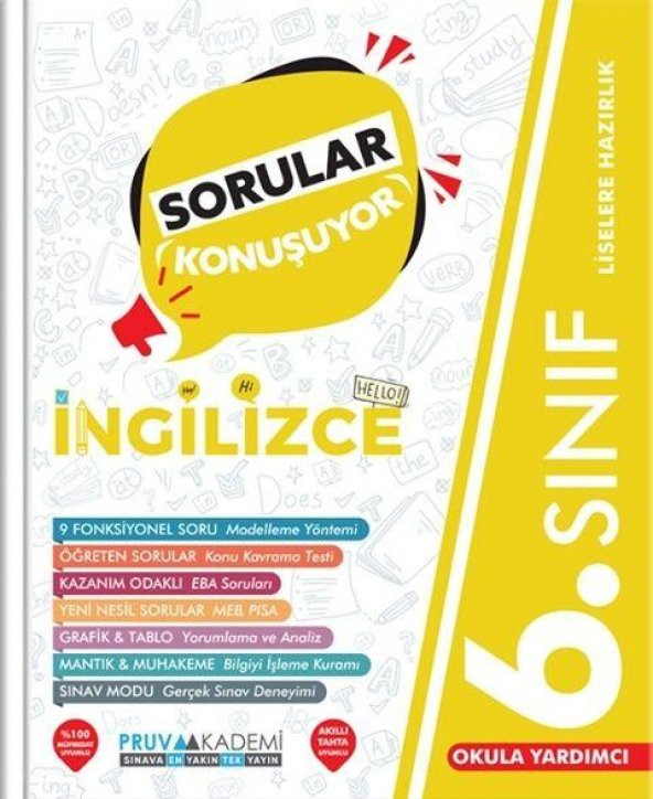 6. Sınıf İngilizce Sorular Konuşuyor Pruva Akademi