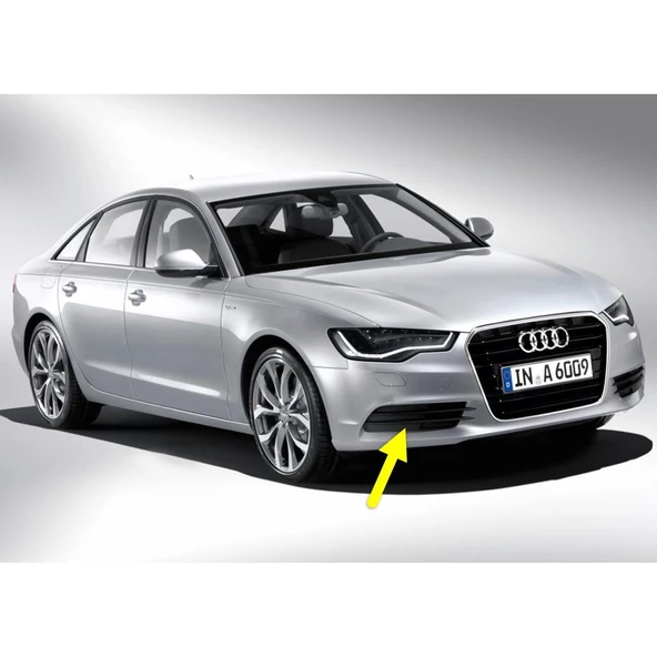 Audi A6 2011-2014 Ön Tampon Sağ Sis Farı Kapağı Siyah 4G0807682