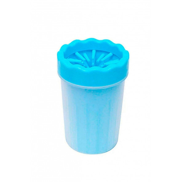 TİNEKE Kedi Köpek Ayak Pati Yıkama Ve Temizleme Aparatı -ORTA BOY 1 ADET 11 X9 CM MAVİ - 2