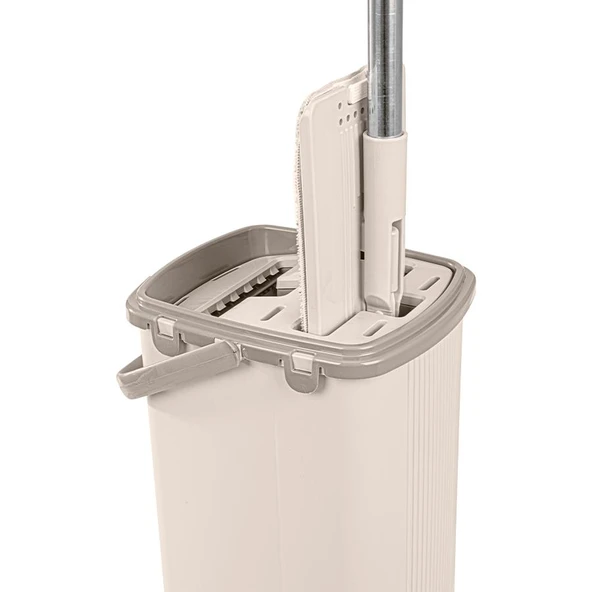 Omnisoft FLR F400 Eko Sihirli Tablet Mop Temizlik Seti Krem - 2
