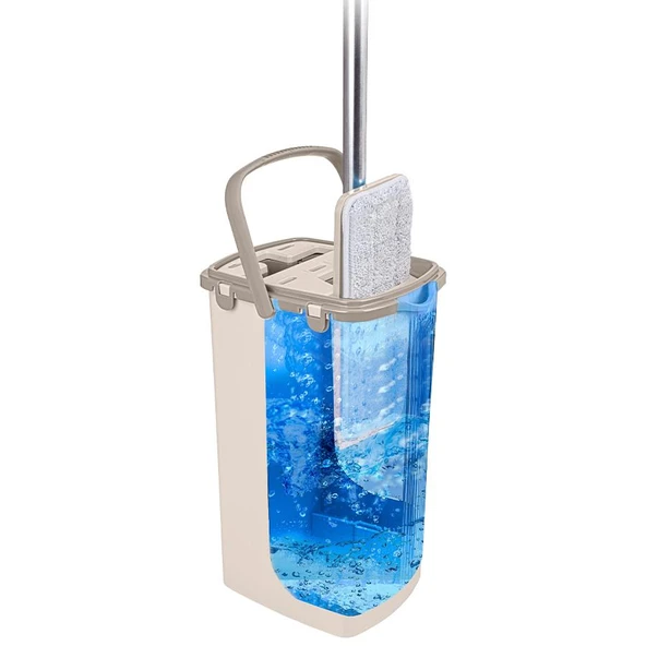 Omnisoft FLR F400 Eko Sihirli Tablet Mop Temizlik Seti Krem - 5