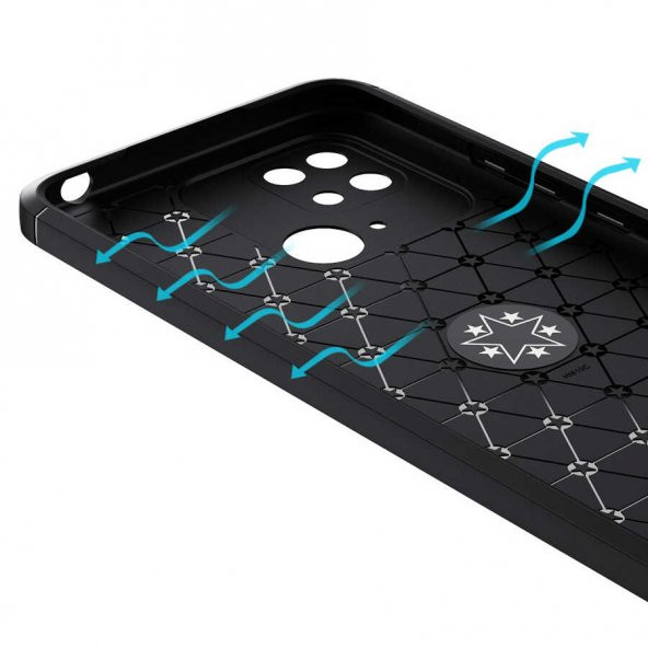 Xiaomi Redmi 10C Kılıf Zore Ravel Yüzüklü Magnetic Standlı Silikon Kapak - 5