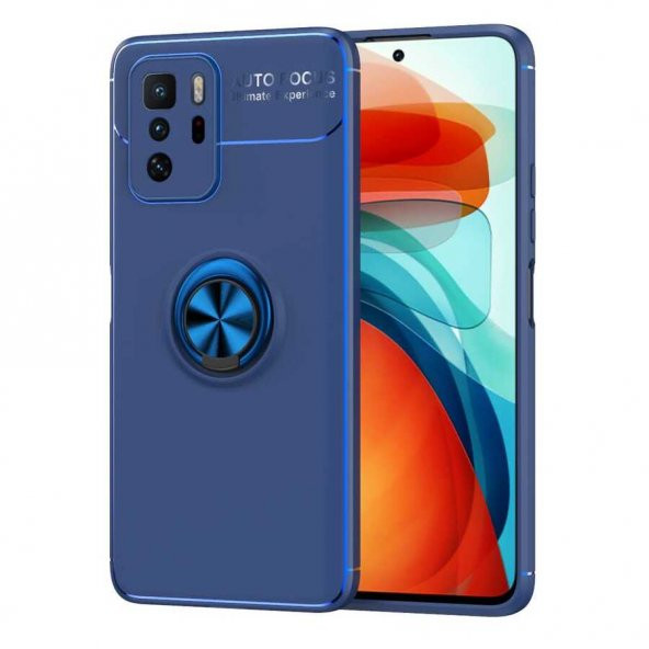 Xiaomi Poco X3 GT Kılıf Zore Ravel Yüzüklü Magnetic Standlı Silikon Kapak - 11