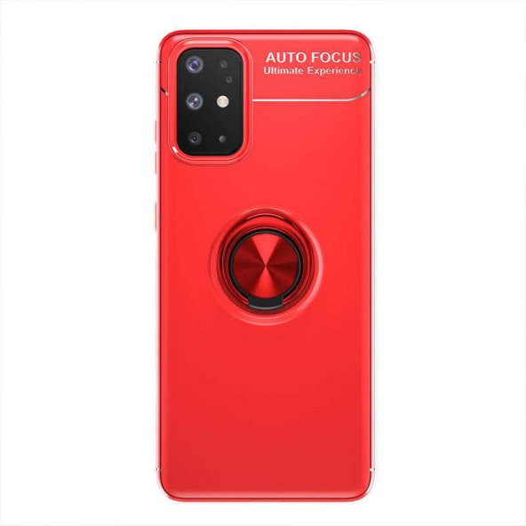 Samsung Galaxy A31 Kılıf Ravel Yüzüklü Magnetic Standlı Silikon Kapak - 3