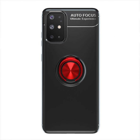 Samsung Galaxy A31 Kılıf Ravel Yüzüklü Magnetic Standlı Silikon Kapak - 5