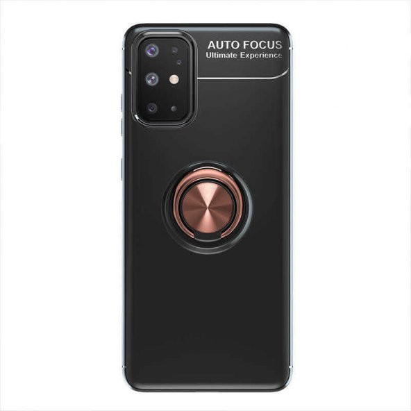Samsung Galaxy A31 Kılıf Ravel Yüzüklü Magnetic Standlı Silikon Kapak - 6