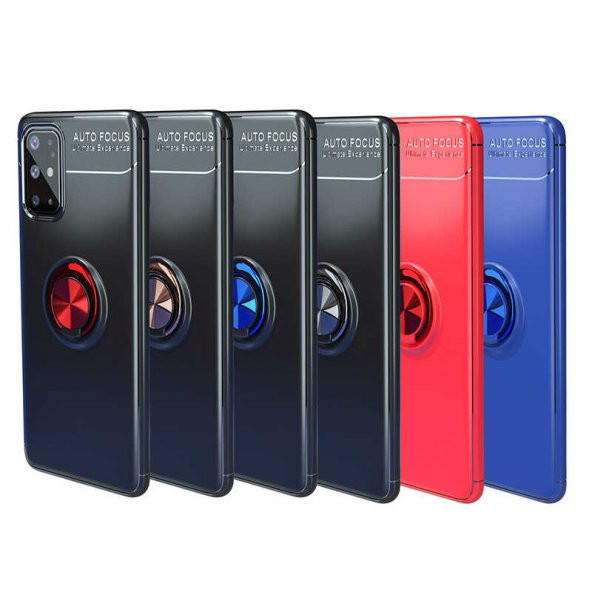 Samsung Galaxy A31 Kılıf Ravel Yüzüklü Magnetic Standlı Silikon Kapak - 8