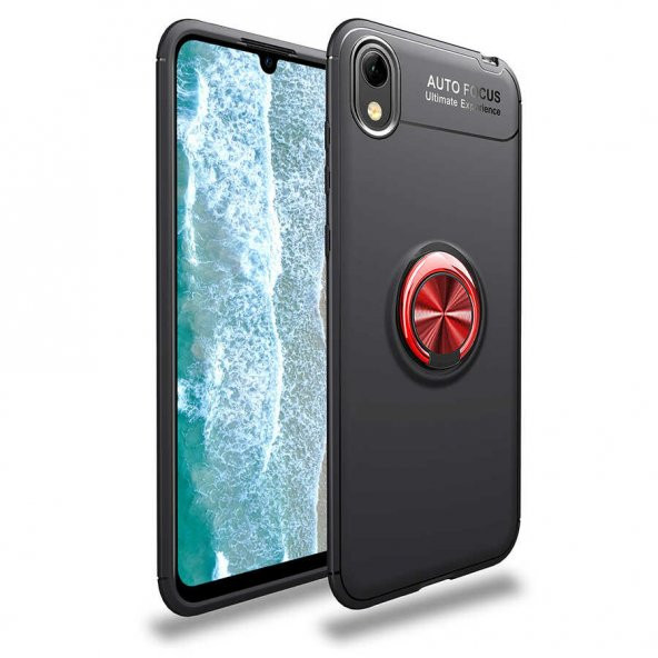 Huawei Y5 2019 Kılıf Ravel Yüzüklü Magnetic Standlı Silikon Kapak - 5