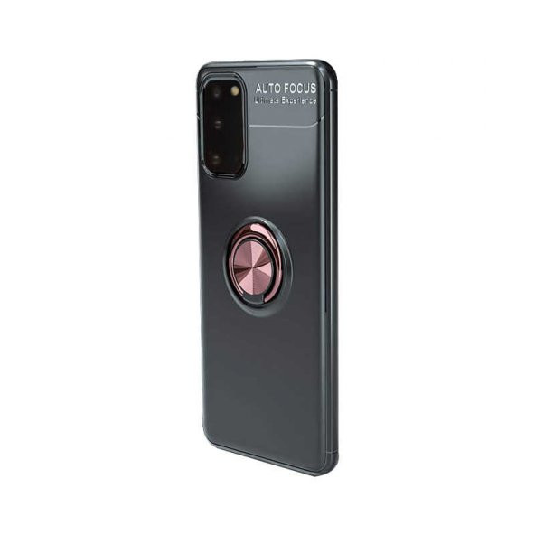 Samsung Galaxy S20 Kılıf Ravel Yüzüklü Magnetic Standlı Silikon Kapak - 6