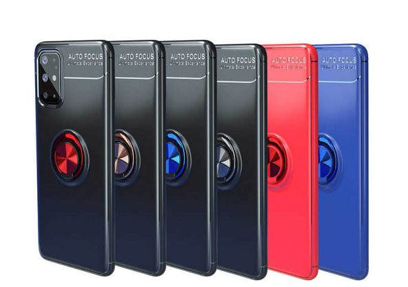 Samsung Galaxy S20 Plus Kılıf Ravel Yüzüklü Magnetic Standlı Silikon Kapak - 8