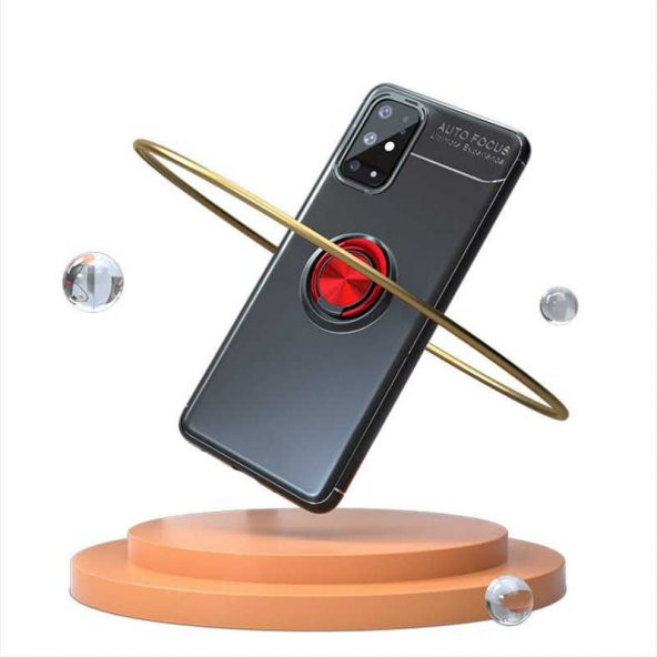 Samsung Galaxy S20 Plus Kılıf Ravel Yüzüklü Magnetic Standlı Silikon Kapak - 9