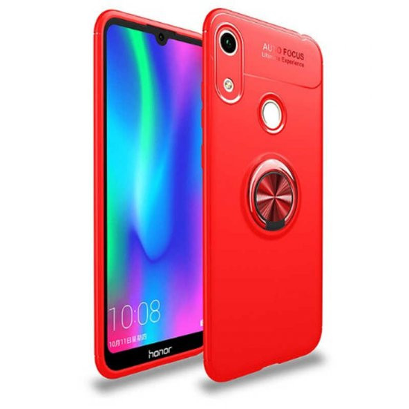 Huawei Y6S 2019 Kılıf Ravel Yüzüklü Magnetic Standlı Silikon Kapak - 8