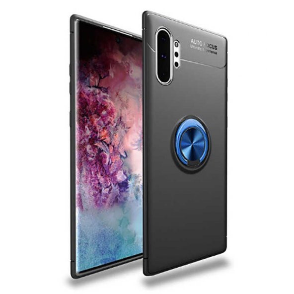 Samsung Galaxy Note 10 Plus Kılıf Ravel Yüzüklü Magnetic Standlı Silikon Kapak - 8