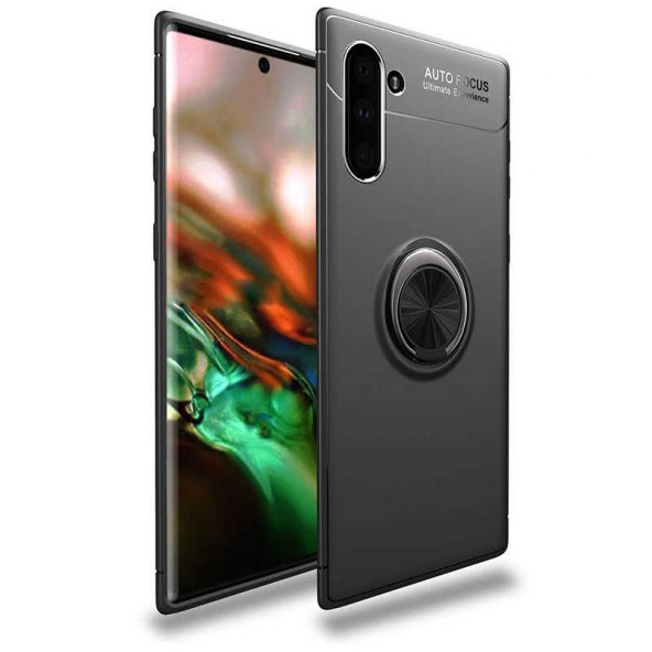 Samsung Galaxy Note 10 Kılıf Ravel Yüzüklü Magnetic Standlı Silikon Kapak - 11