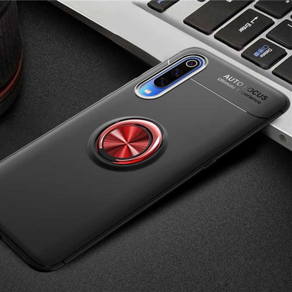 Samsung Galaxy A50 Kılıf Ravel Yüzüklü Magnetic Standlı Silikon Kapak - 5