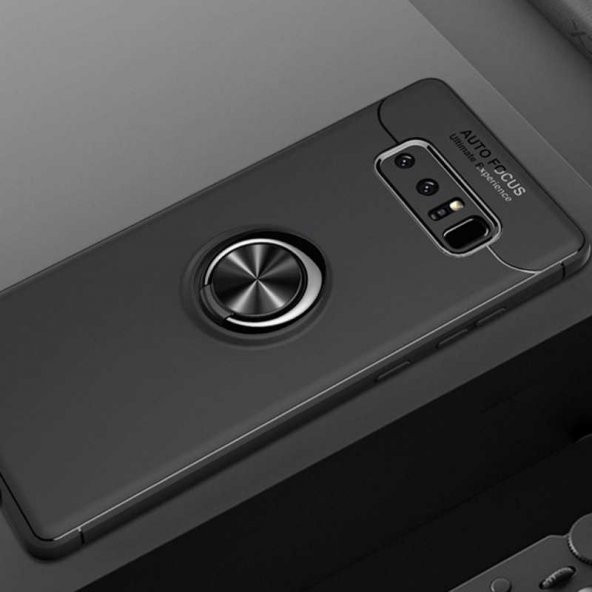 Samsung Galaxy Note 8 Kılıf Ravel Yüzüklü Magnetic Standlı Silikon Kapak - 2