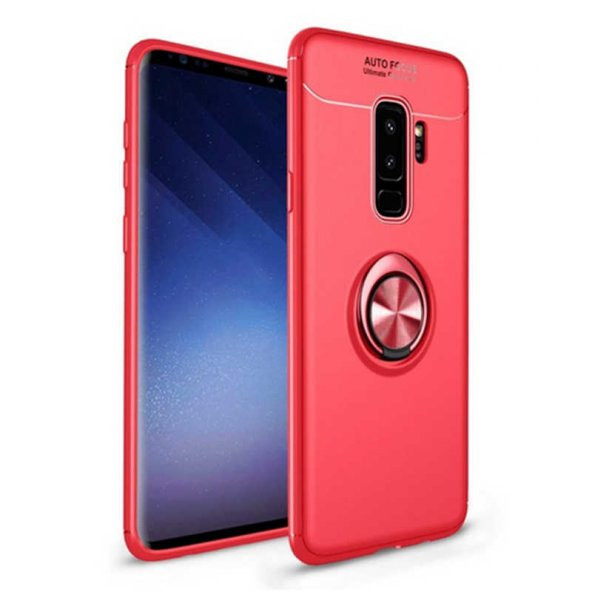 Samsung Galaxy S9 Plus Kılıf Ravel Yüzüklü Magnetic Standlı Silikon Kapak - 3